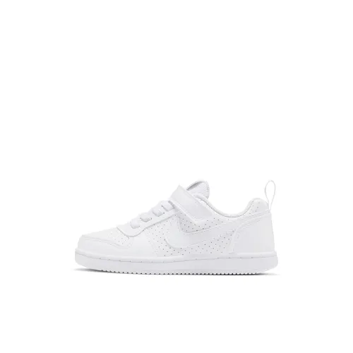 Nike Court Borough Амортизация Износостойкий Низкий Топ Детские Скейтбординги Белый для Дети 3-7 лет