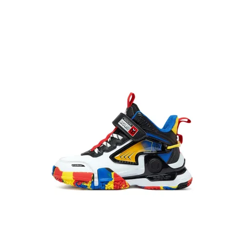 BIG WASP Низкий Топ Детская Баскетбольная Обувь Белый Красный Малыш