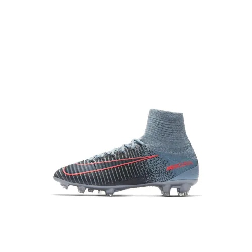Nike Mercurial Superfly 5 Slip-resistant Амортизация Устойчивость к истиранию MID Топ Детские футбольные бутсы Детский