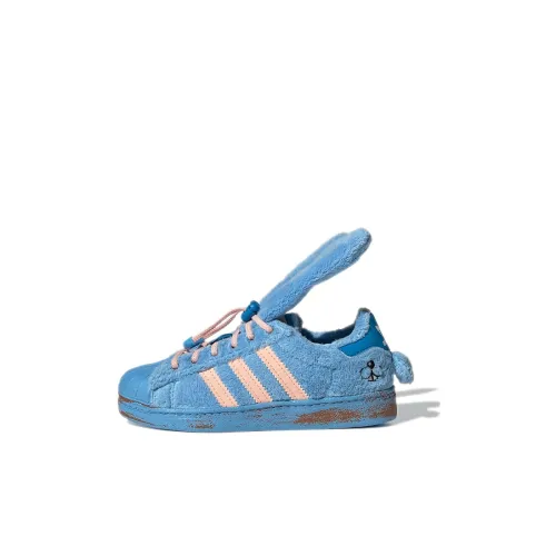 Melting Sadness x Adidas Originals 360 C Дышащие Низкие Кроссовки для Скейтбординга Синие Кролик Дети Возрастом 3-7 Лет