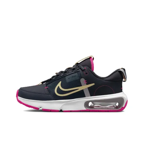 Nike Air Max INTRLK Low Топ Детские Беговые Кроссовки Черный Фиолетовый Красный