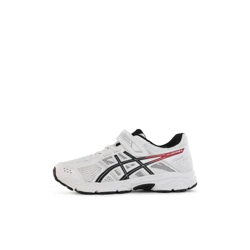 Asics Гель Contend 4 Low Топ Детские беговые кроссовки Белый черный для детей 3-7 лет