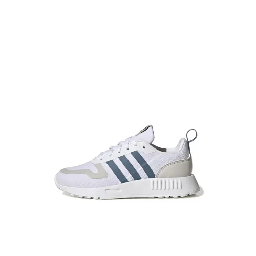 Adidas Originals MULTI Устойчивый к истиранию Дышащий Низкий Топ Беговые кроссовки Белый серый синий Для детей от 3 до 7 лет