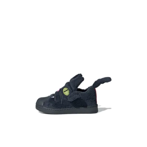 Adidas Originals SUPERSTAR LOW Кроссовки для скейтбординга Top Черный Infant и Toddler