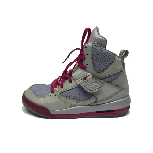 Jordan Flight 45 Anti KICK Амортизация Высокие Детские Баскетбольные Кроссовки Серые Подростковые