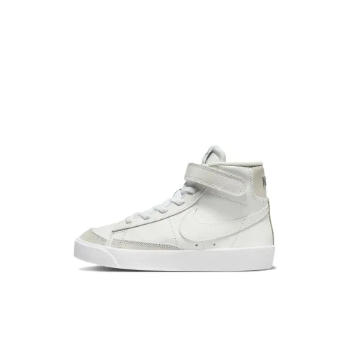 Nike Blazer 77 Износостойкий и Легкий MID Топ Детские Скейтбординги Белый для детей 3-7 лет