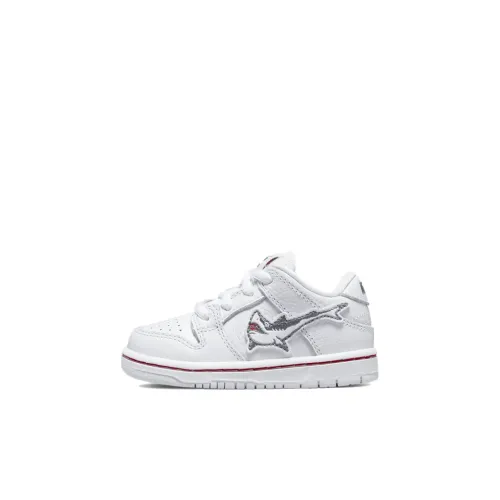 Oski x Nike Dunk SB Low Топ Кроссовки для скейтбординга Белый Серый Младенец и Малыш