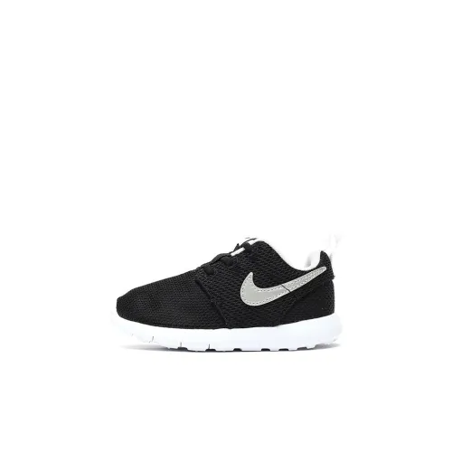 Nike Roshe One Oreo Низ Резистентный к истиранию Низкий Топ Беговые кроссовки Черный Для малышей и детей дошкольного возраста