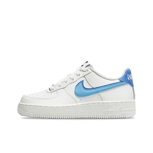 Nike Air FORCE 1 '82 Устойчивый к истиранию Низкий Топ Детский Скейтбординг Белый Синий