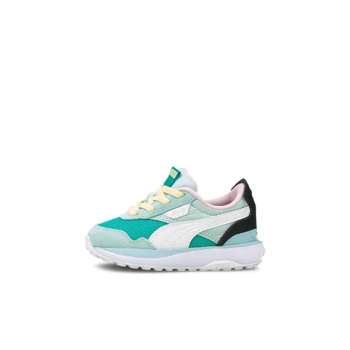 PUMA Cruise Rider Trainer Low Топ Обувь для малышей Зеленый белый Черный Infant And Toddler