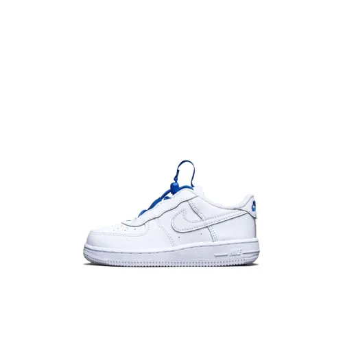 Nike Air FORCE 1 Toggle Low Топ Обувь для малышей Белый и синий цвет Infant And Toddler