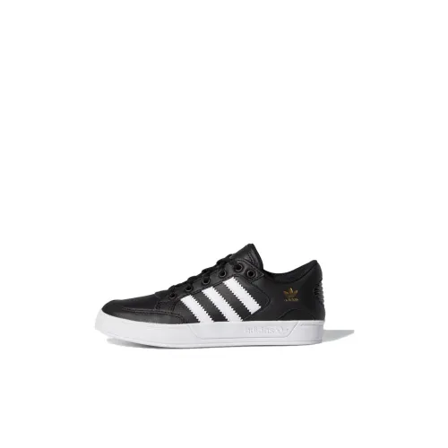 Adidas Originals Hardcourt Low Топ Детские Скейтбординги Черный Белый Children Возраст 3-7 лет