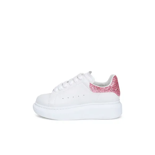 Alexander McQueen Низкий Топ Детские Скейтбординги Белый Розовый Ласточкин Хвост Детский