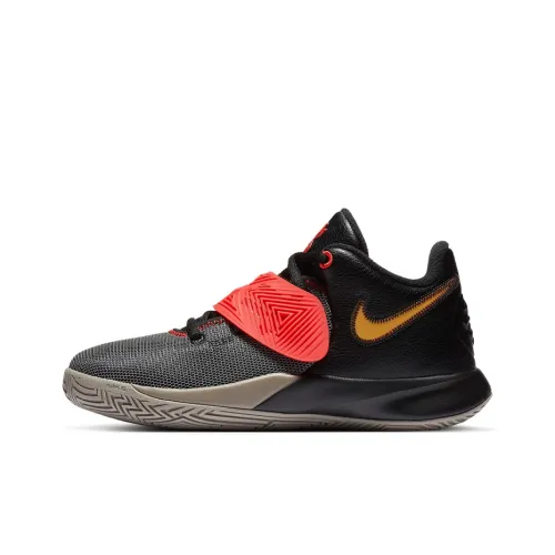 nike Flytrap 3 Kyrie Амортизация Износостойкие Низкие Баскетбольные Кроссовки для Игры Серый Черный Красный Подростки