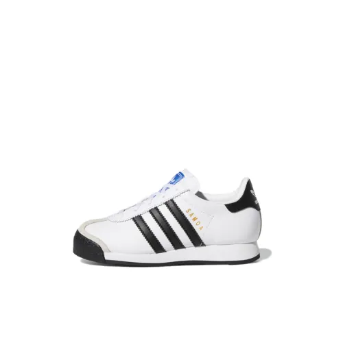 Adidas Originals Samoa Устойчивый к истиранию низкий топ для детей для скейтбординга белый для детей 3-7 лет