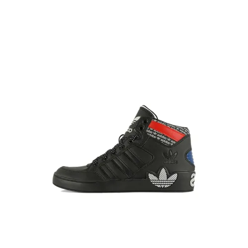 Adidas Originals Hardcourt MID Топ Детский Скейтбординг Черный Красный Синий Детский