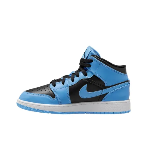 JORDAN Air Jordan 1 Детская баскетбольная обувь MID Топ Унисекс