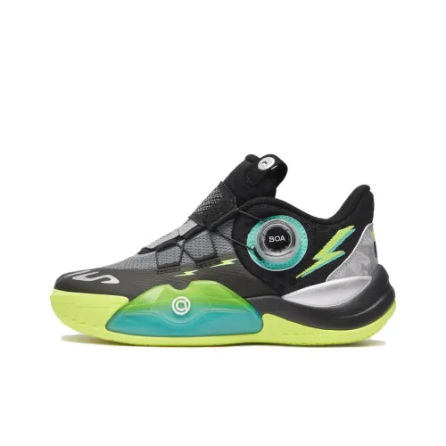 FILA KIDS BOA ALPHA 3 Low Rebound Низкий Топ Детские Баскетбольные Кроссовки Черный Желтый Подростки