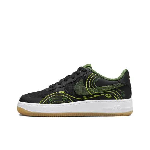 Nike Air Force 1 NY VS NY Low Топ Детские Скейтбординги Чёрно-синий Подростки