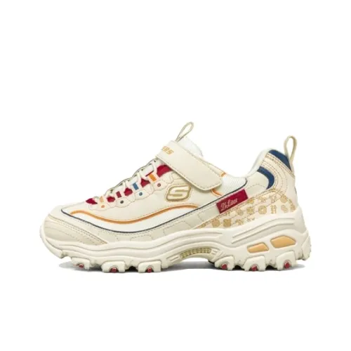 Skechers D'LITES Series Амортизаторы Шок-абсорбирующие Противоскользящие Устойчивые к истиранию Дышащие Детские Повседневные Обувь Подростки