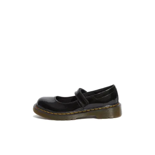 Dr.Martens Детская кожаная обувь Low Топ Черный Kids