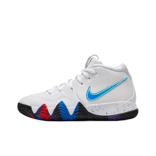 Nike Kyrie 4 MID Топ Детские Баскетбольные Кроссовки Белый