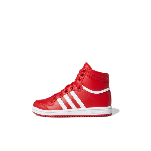 Adidas Originals Top Ten Hi K High Топ Детские Скейтбординги Красно-белый Детский