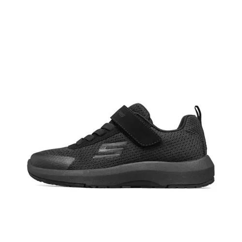 Skechers Dynamic Tread Low Топ Детские беговые кроссовки Черный Подростки