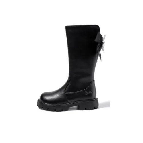 Барби Износостойкий и Водонепроницаемый Детские ботинки для колена Черные для малышей