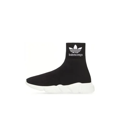 Adidas Originals x Balenciaga Speed High Топ Детские Лайфстайл Кроссовки Черные Дети Возраст 3-7 Лет