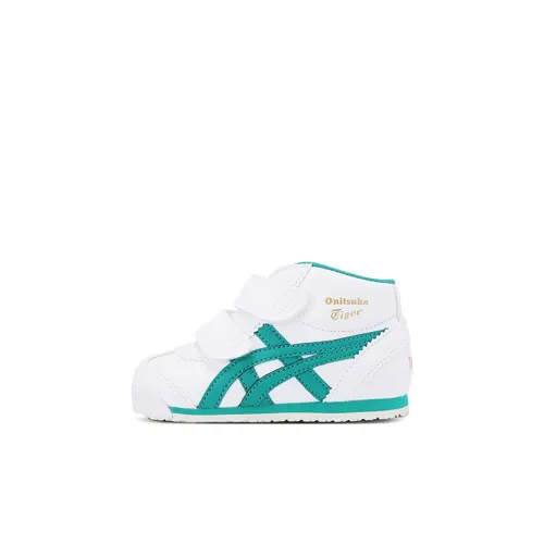 Onitsuka Tiger Mexico Mid Runner Устойчивый к истиранию Противоскользящий MID Топ Обувь для малышей Infant и Toddler