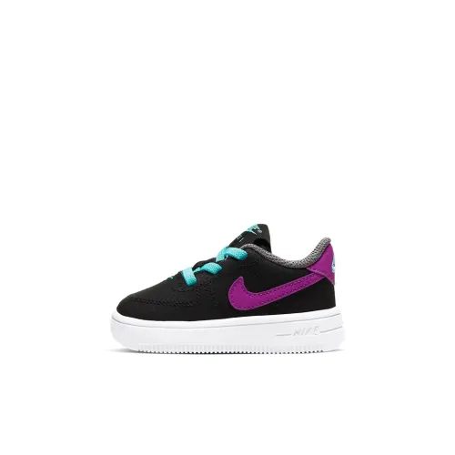 Nike Air Force 1 '18 Slip-resistant Abrasion-resistant Низкий топ Обувь для малышей Черный Синий Фиолетовый Infant And Toddler
