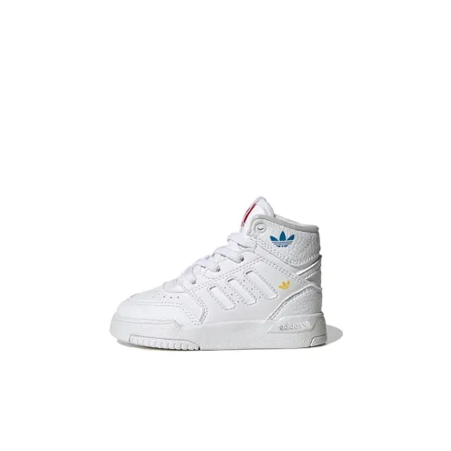 Adidas Originals Drop Step Slip-resistant Abrasion-resistant High Top Обувь для малышей Infant и Toddler