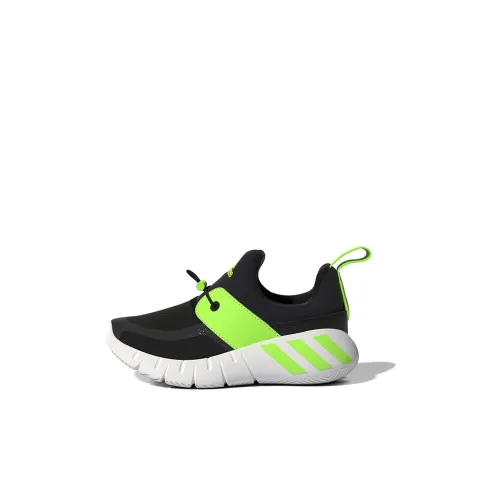 Adidas Rapidazen C Устойчивый к истиранию Низкий Топ Детская Беговая Обувь Черный Зеленый Для детей 3-7 лет