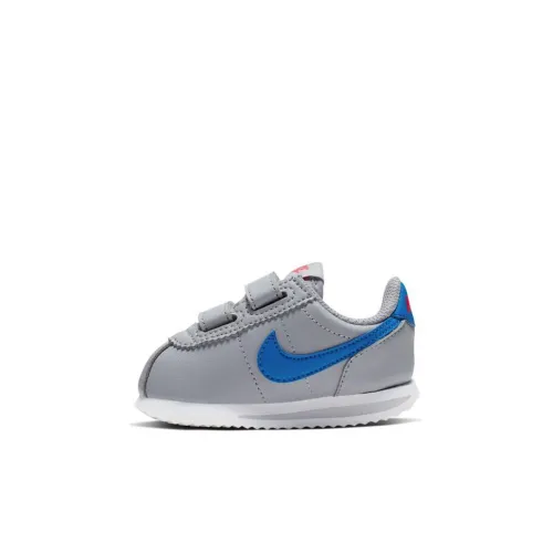Nike Cortez Basic SL Slip-resistant Амортизация Устойчивость к истиранию Легкий Низкий Топ Малыш Обувь Серый Синий
