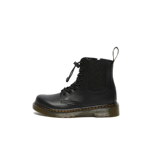 Dr.Martens 1460 HARPER Водонепроницаемый и Износостойкий Детские кожаные сапоги Черные для детей от 3 до 7 лет
