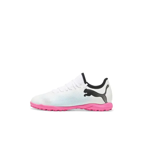 PUMA FUTURE 7 PLAY Детская футбольная обувь Низкий топ Белый Синий Kids