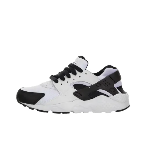 Nike Huarache Run Устойчивый к истиранию Дышащий Низкий Топ Детская Беговая Обувь Белый Черный Подростки