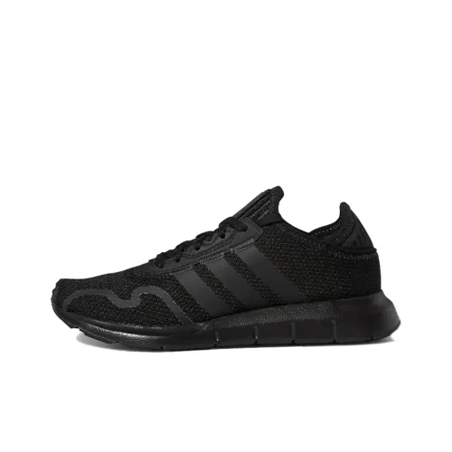 Adidas Originals Swift Run X J Амортизация Низкий Топ Детские Беговые Кроссовки Черные