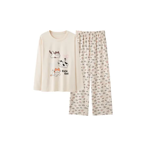 William Pajama Комплект Женский Абрикос