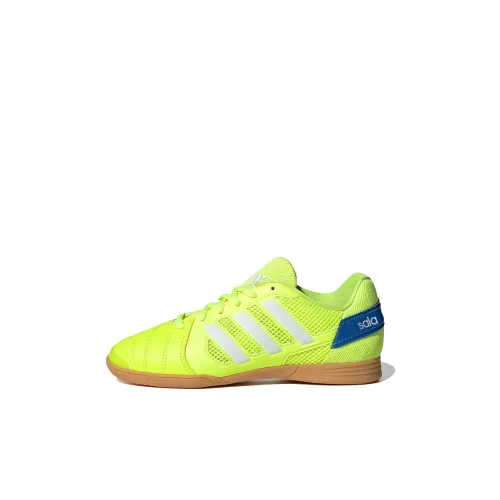 Adidas Top Sala TRAINERS K Дышащий Низкий Топ Детские Беговые Кроссовки Зеленый Детский