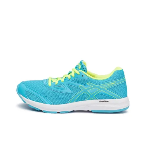 Asics Amplica GS Low Топ Детские беговые кроссовки Синий Желтый Подростки