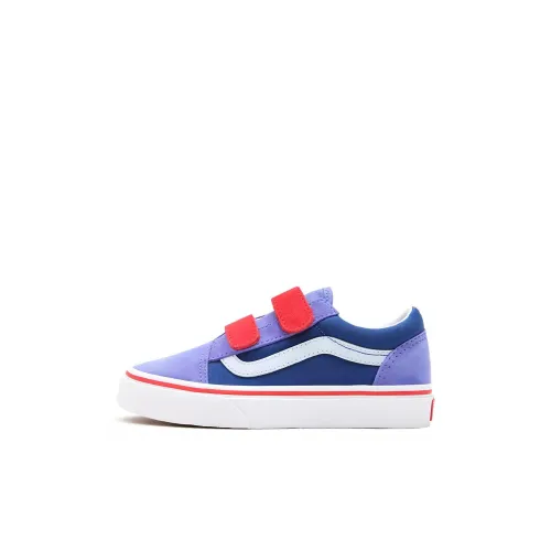 Vans Old Skool Collection Низкий Топ Детские Скейтбординги Синий Красный для детей 3-7 лет