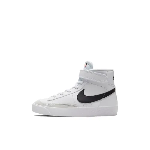 Nike Blazer 77 MID Топ Кроссовки для скейтбординга Черный белый Дети Возраст 3-7 лет