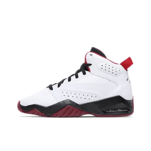 Джордан Lift Off противоскользящие амортизаторы Mid топ детские баскетбольные кроссовки Белый Красный