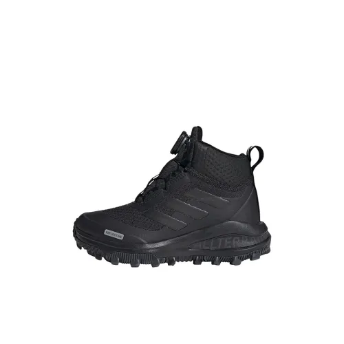 Adidas Fortarun BOA Atr BTW K Slip Resistant Abrasion Resistant MID Топ Детская Туристическая обувь Черный Детский