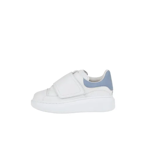 Alexander McQueen Oversized Sneaker Low Топ Детские Скейтбординги Белый Синий Детский