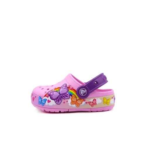 Crocs Fun Lab Веселье Преппи Бабочка Детский Clog Сандалии Розовый Детский