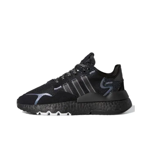 Adidas Originals Nite Jogger Амортизация Повседневная Обувь Черная Подростки