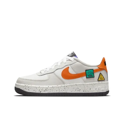 Nike Air FORCE 1 Slip-on Устойчивый к истиранию Низкий Топ Скейтбординг Кроссовки Светлый Костный